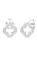 Ohrringe Kleeblatt Zirkonia Weiß 925 Sterling Silber Silber