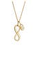 Kette Infinity Diamant Weiß Brillantschliff (0.03 ct) 585 Gelbgold Gold