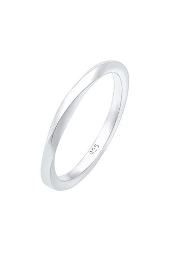 ELLI Ring Gedreht Trend Basic 925er Silber Silber