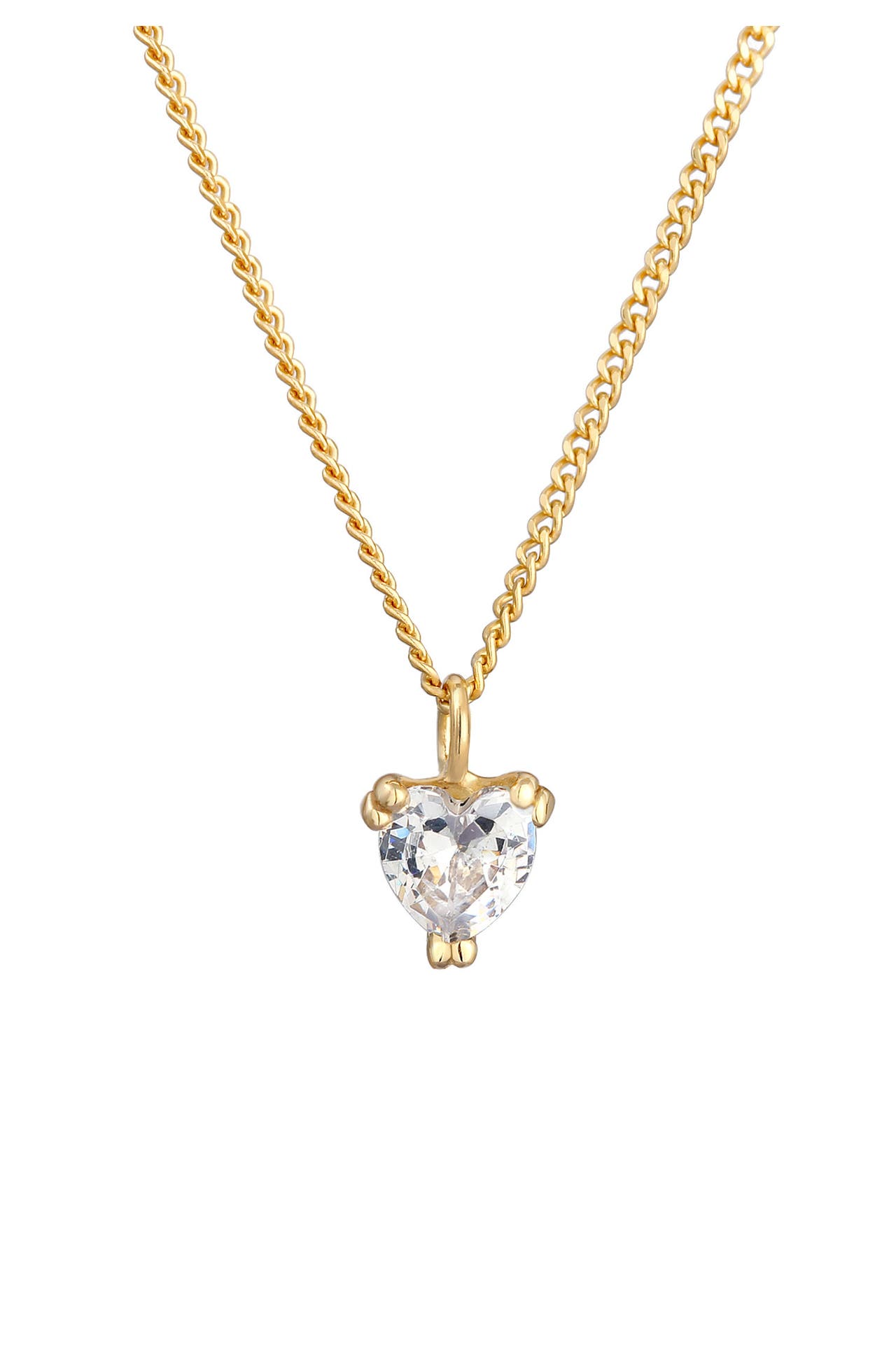 ELLI PREMIUM Kette Herz Zirkonia Love 375er Gelbgold Gold, Bild 1