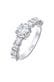 Ring Zirkonia Verlobung Eternity 925 Silber Silber