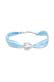 Armband Herz 925 Sterling Silber Hellblau