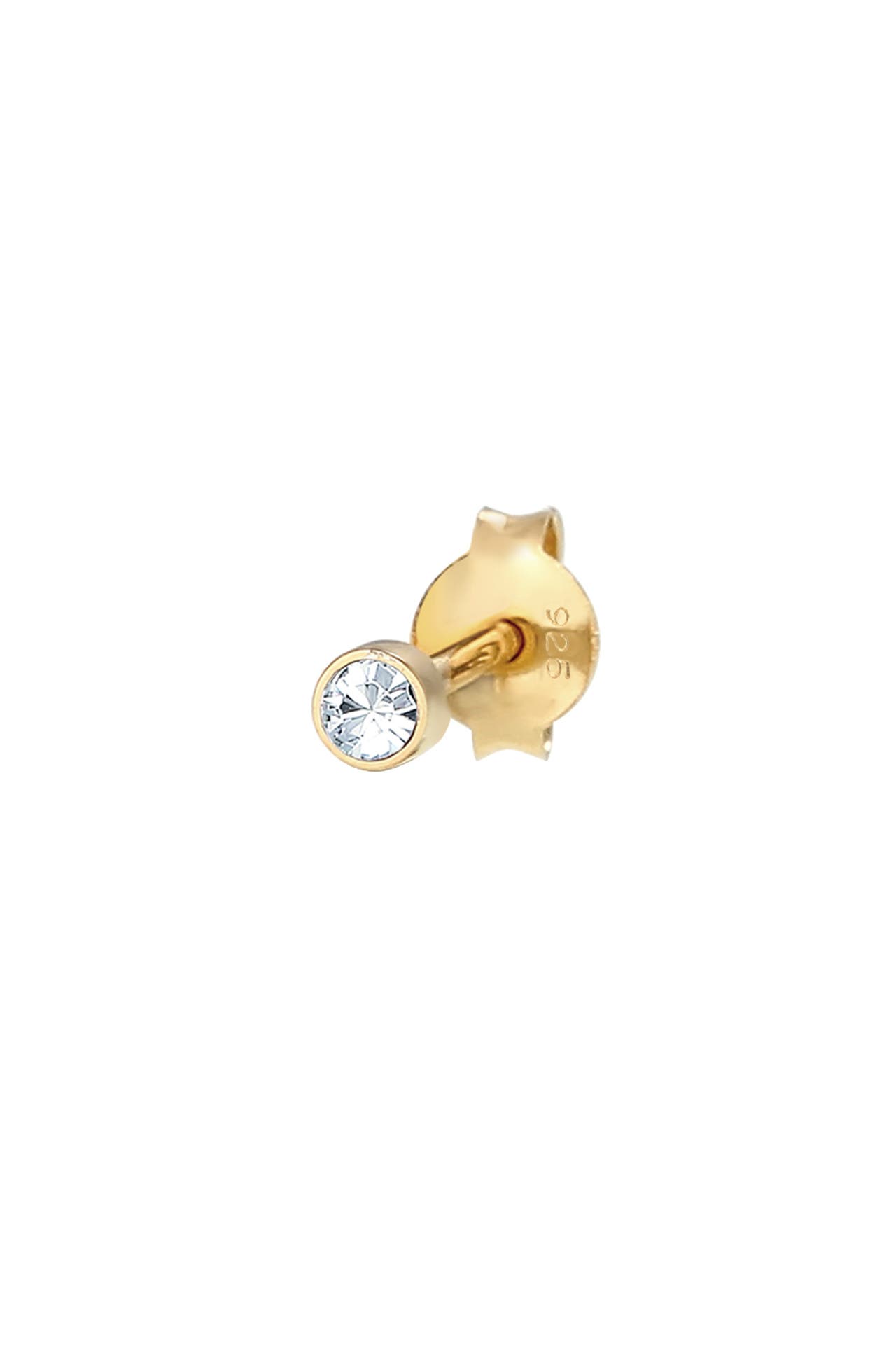 ELLI Ohrringe Single Ohrstecker mit Kristallen von Swarovski® 925 Silber Gold, Bild 1