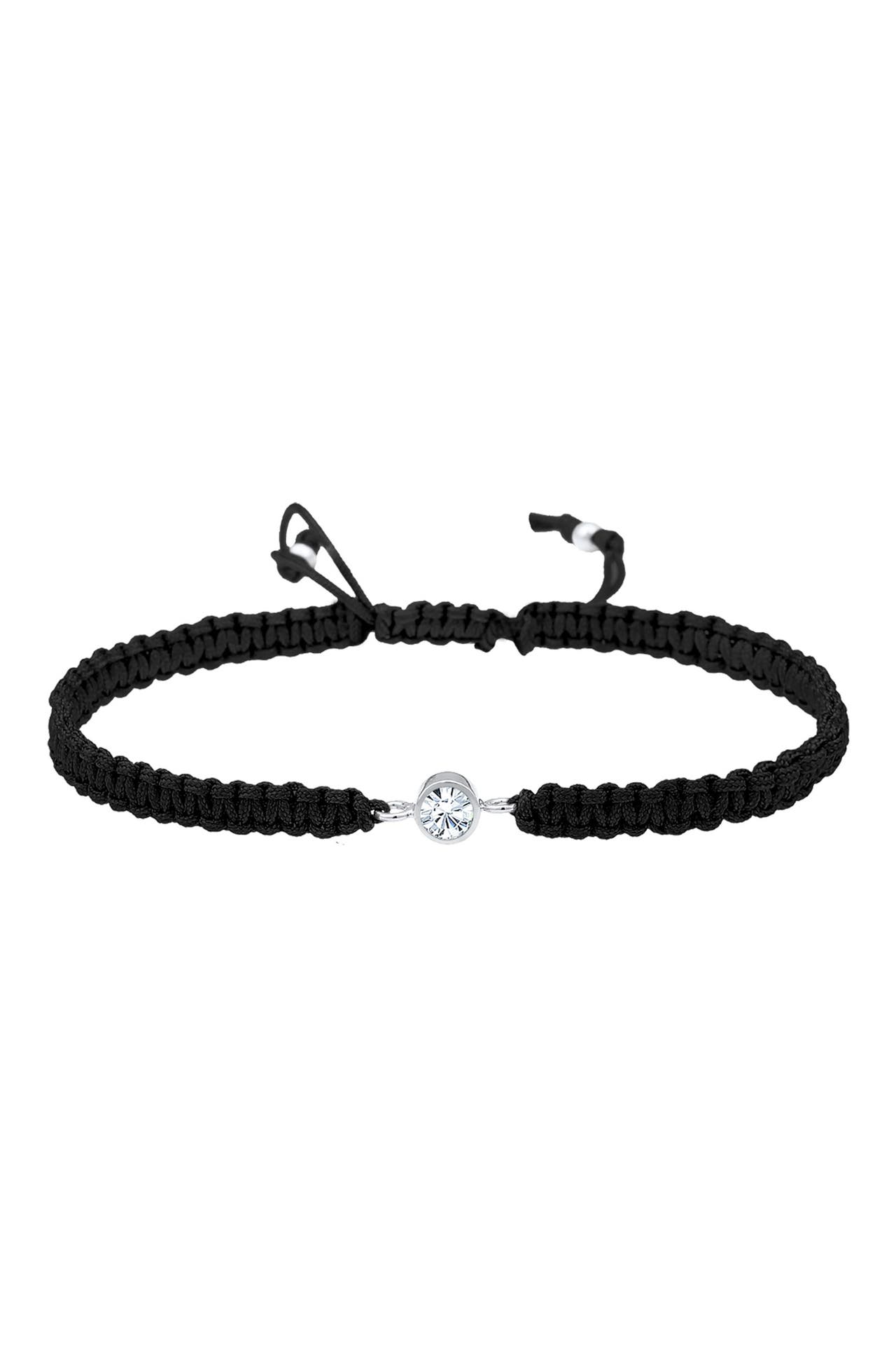 ELLI Armband Solitär mit Kristallen von Swarovski®925 Sterling Silber Schwarz, Bild 1