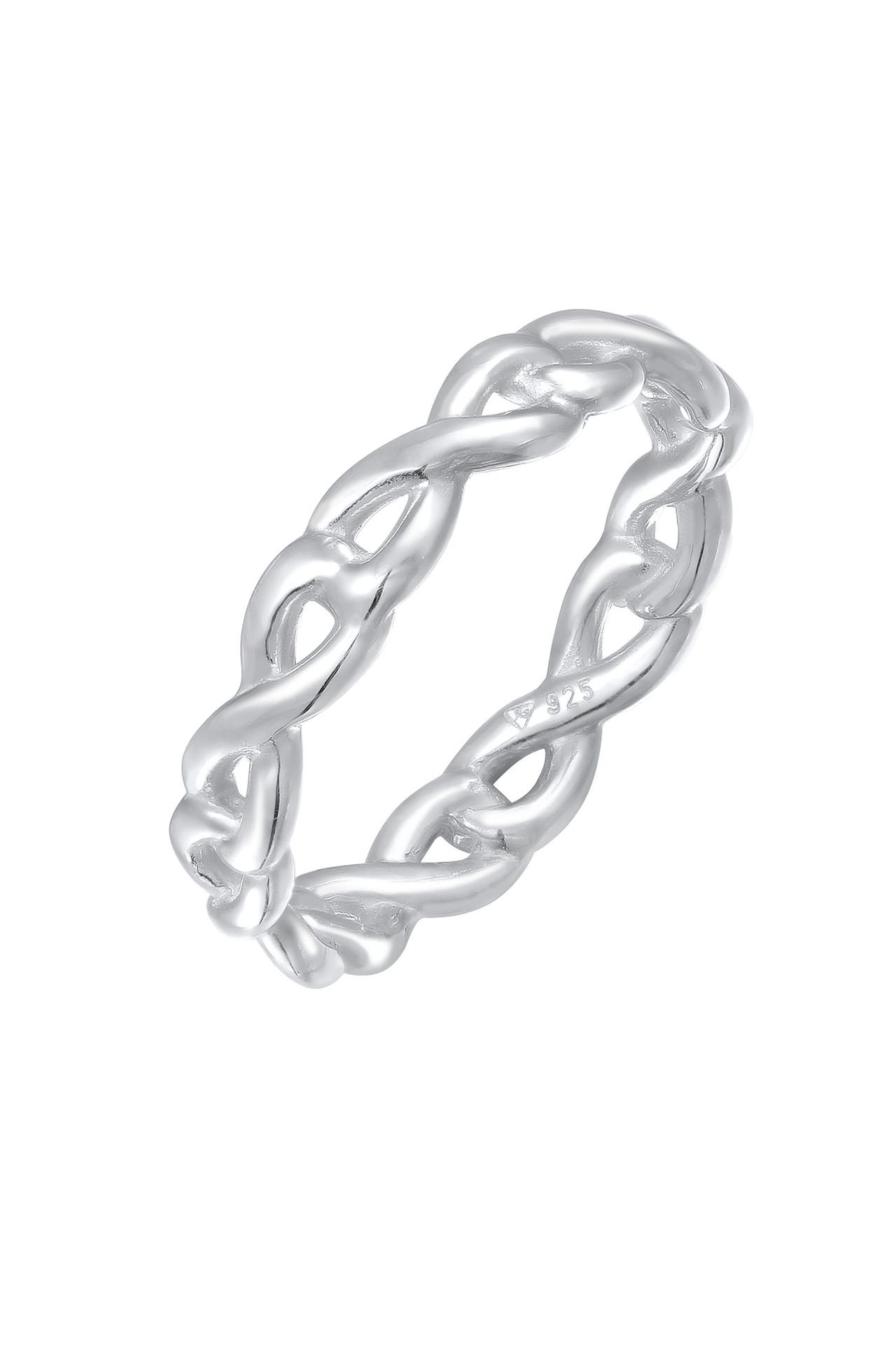 ELLI Ring Infinity Unendlichkeit Cut-Out Trend 925 Silber Silber, Bild 1