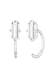 Ohrringe Creolen Stecker Hoops Edelstein 925 Silber Silber
