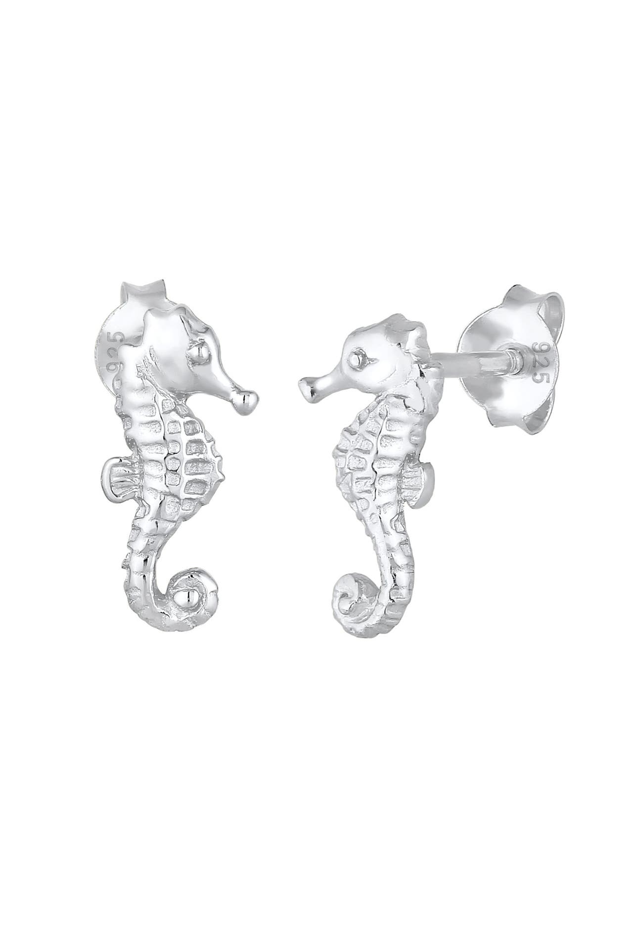 ELLI Ohrringe Seepferdchen Stecker Maritim 925 Silber Silber, Bild 1