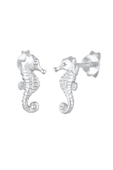 ELLI Ohrringe Seepferdchen Stecker Maritim 925 Silber Silber