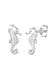 Ohrringe Seepferdchen Stecker Maritim 925 Silber Silber
