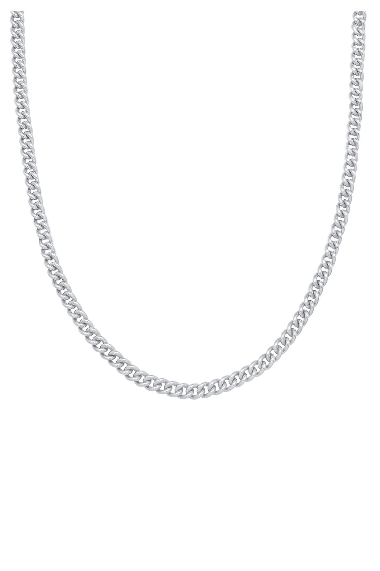 ELLI PREMIUM Kette Grobe Panzerkette Knebelverschluß Unisex 925 Silber Silber, Bild 1