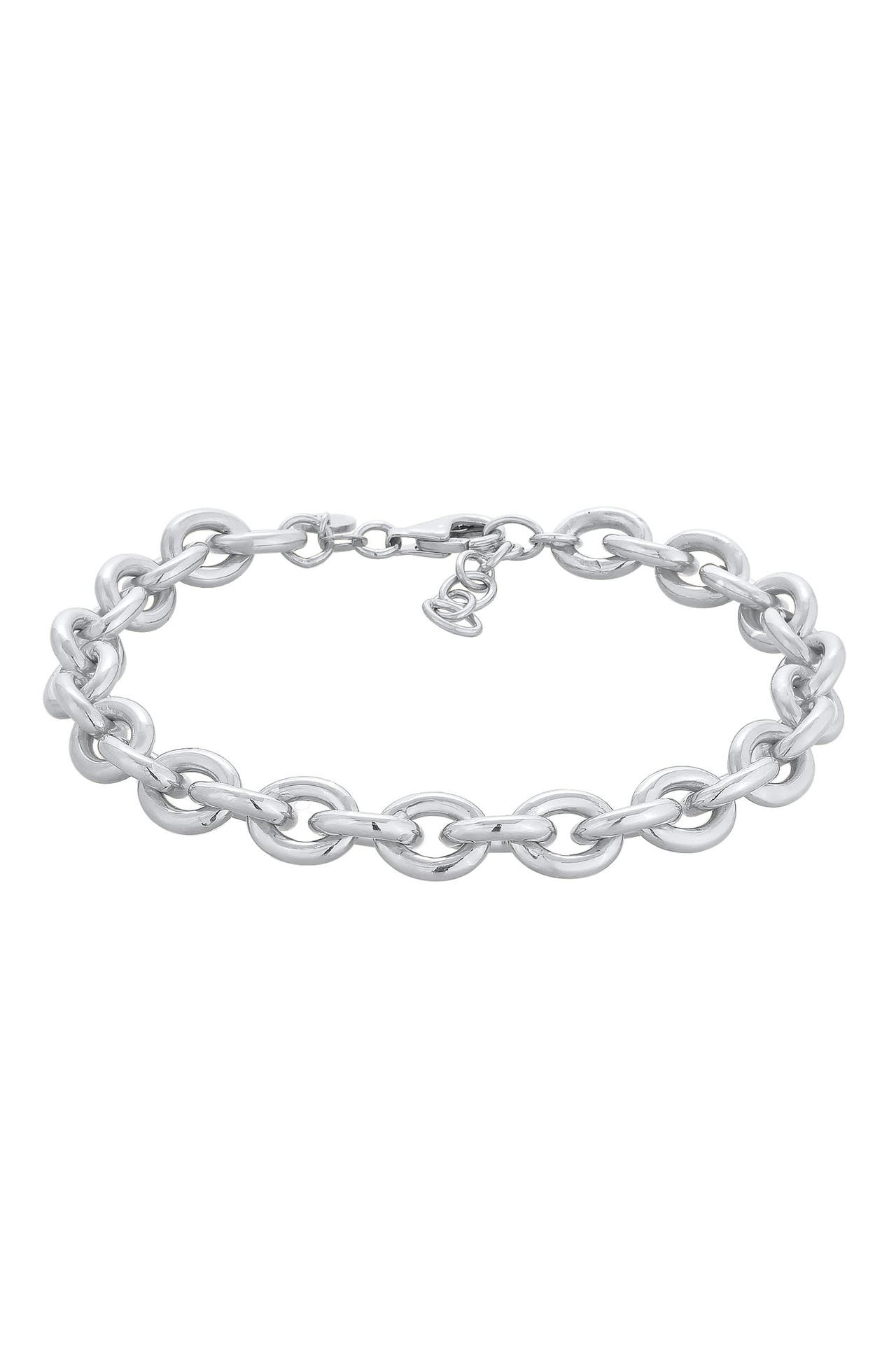 ELLI PREMIUM Armband Grobe Ankerkette Rolokette Elegant 925 Silber Silber, Bild 1