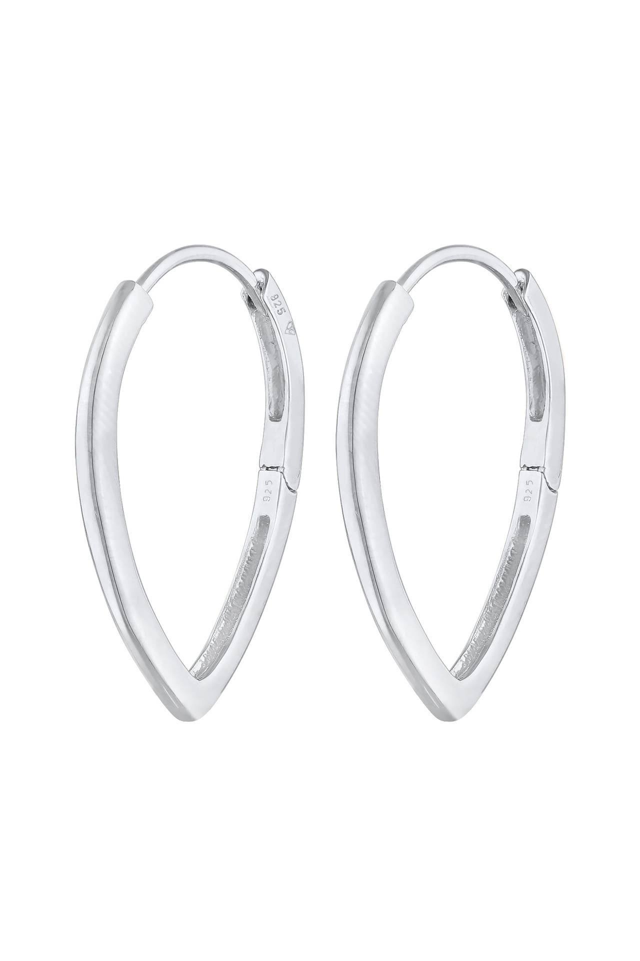 ELLI Ohrringe Scharnier Creolen Tropfen Design 925 Silber Silber, Bild 1