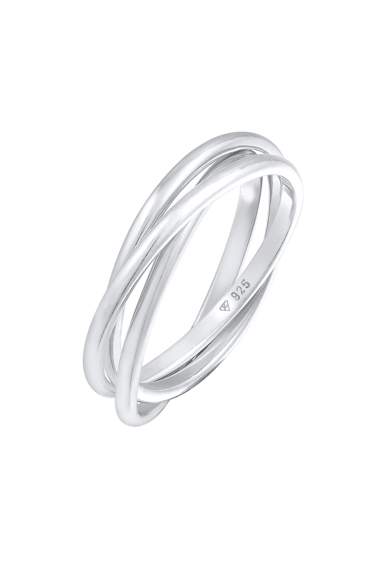 ELLI Ring Wickelring Trio Trini Basic 925 Silber Silber, Bild 1