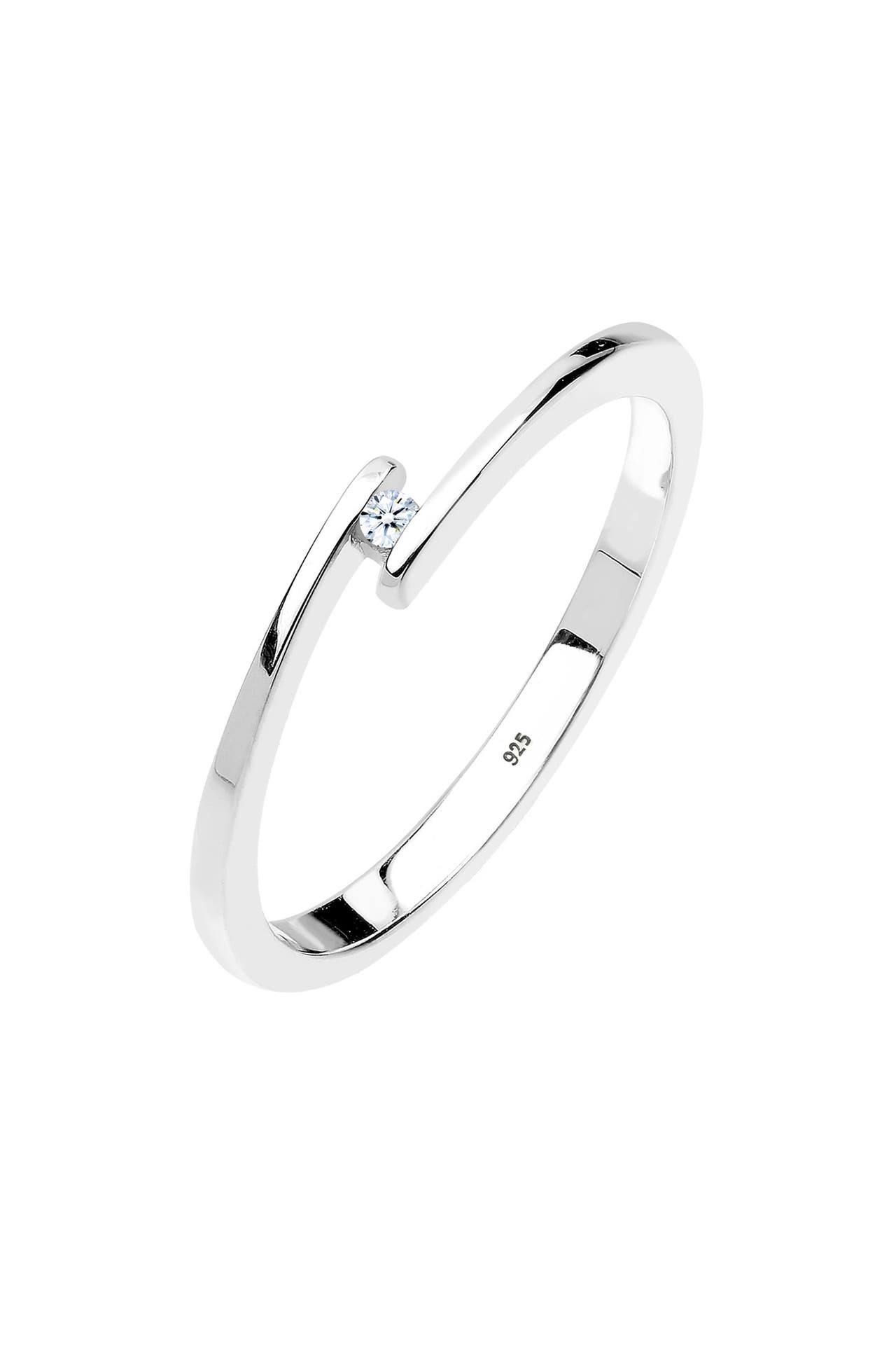 ELLI DIAMONDS Ring Verlobungsring Solitär Diamant 925 Silber, Bild 1