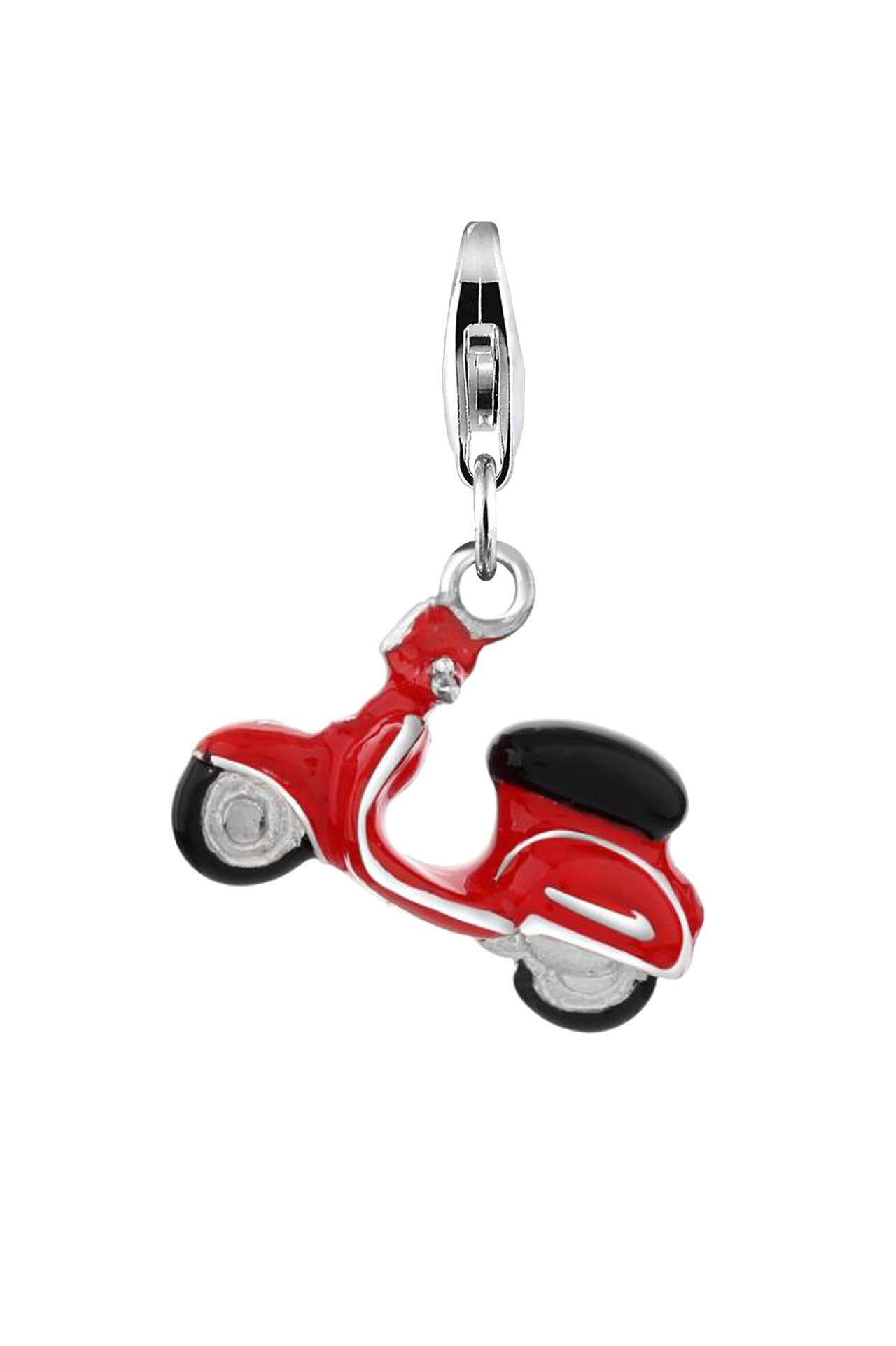 NENALINA Charm Anhänger Roller Scooter Vehicle Emaille 925 Silber, Bild 1