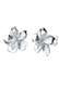 Ohrringe Frangipani Blüte Blume Filigran 925 Silber Silber