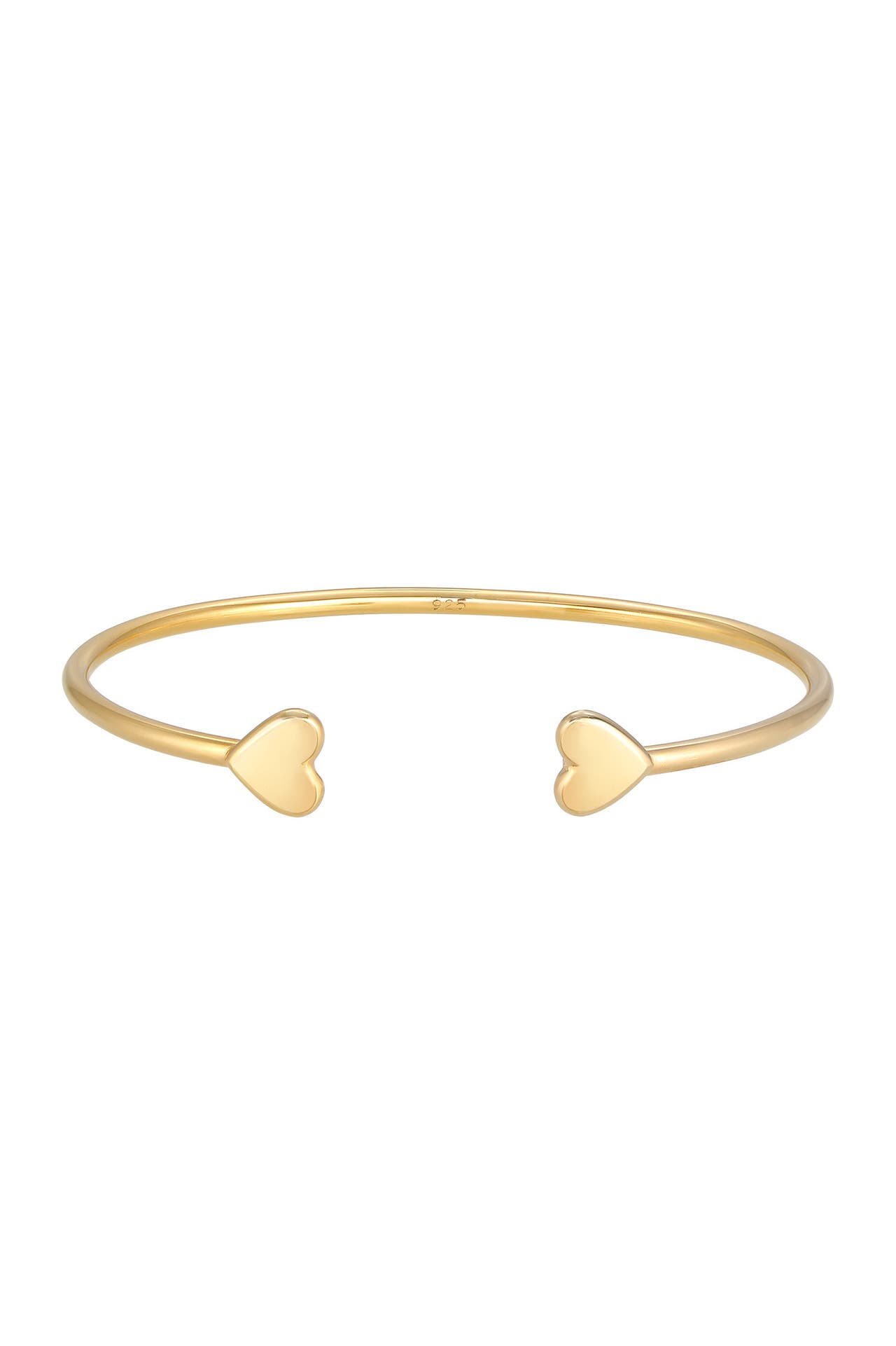 ELLI PREMIUM Armband Armreif Herz Liebe Love 925 Sterling Silber Gold, Bild 1