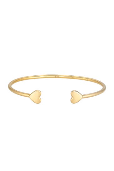 ELLI PREMIUM Armband Armreif Herz Liebe Love 925 Sterling Silber Gold
