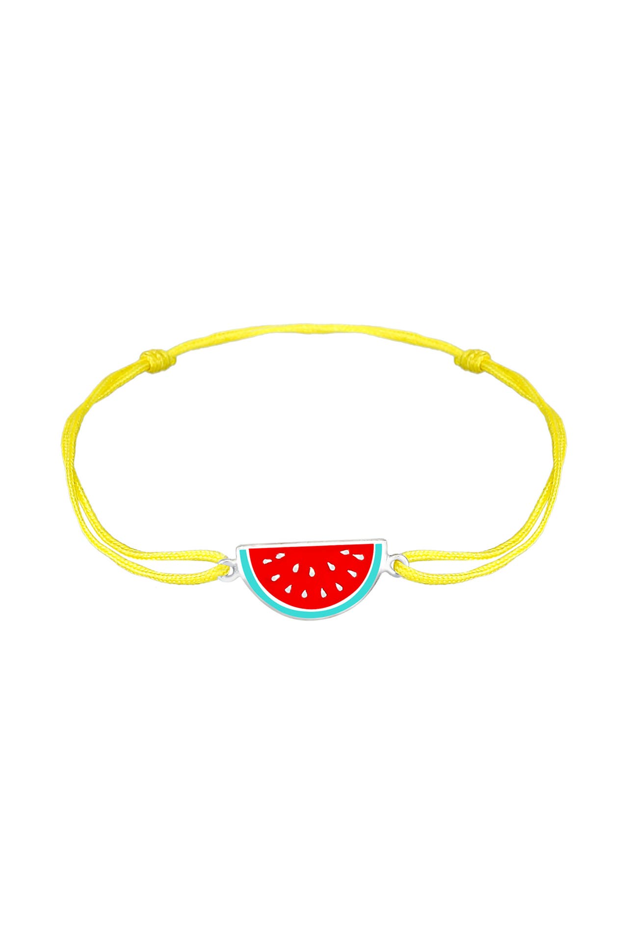 ELLI Armband Kinder Melone Bunt Nylon verstellbar 925 Silber, Bild 1