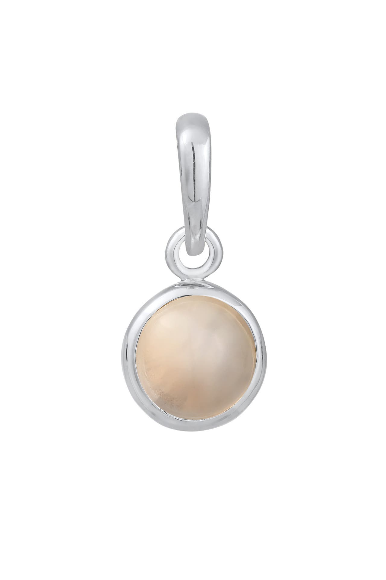 ELLI Anhänger Mondstein Solitär Cabochon 925 Silber, Bild 1