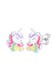 Ohrringe Kinder Einhorn Emaille 925 Silber