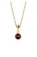 Kette Geburtsstein Edelstein Solitär 925 Sterling Silber vergoldet Rot