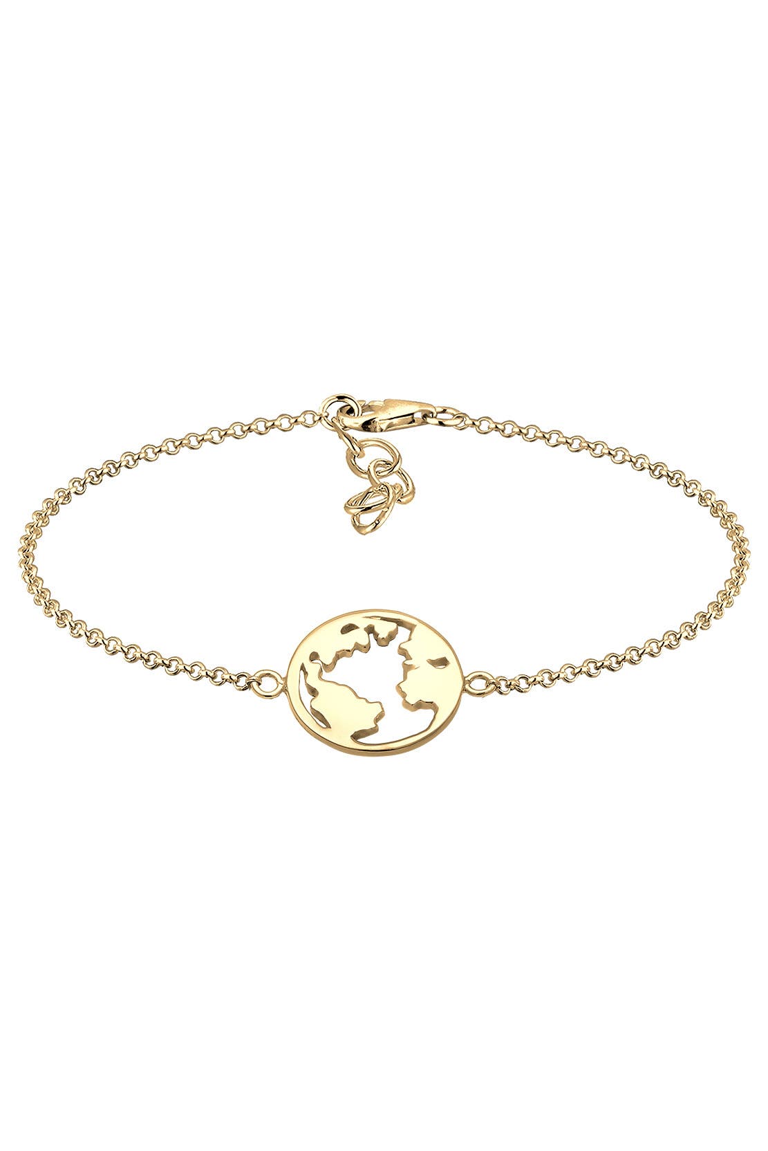 ELLI Armband Weltkugel 925er Silber gold, Bild 1