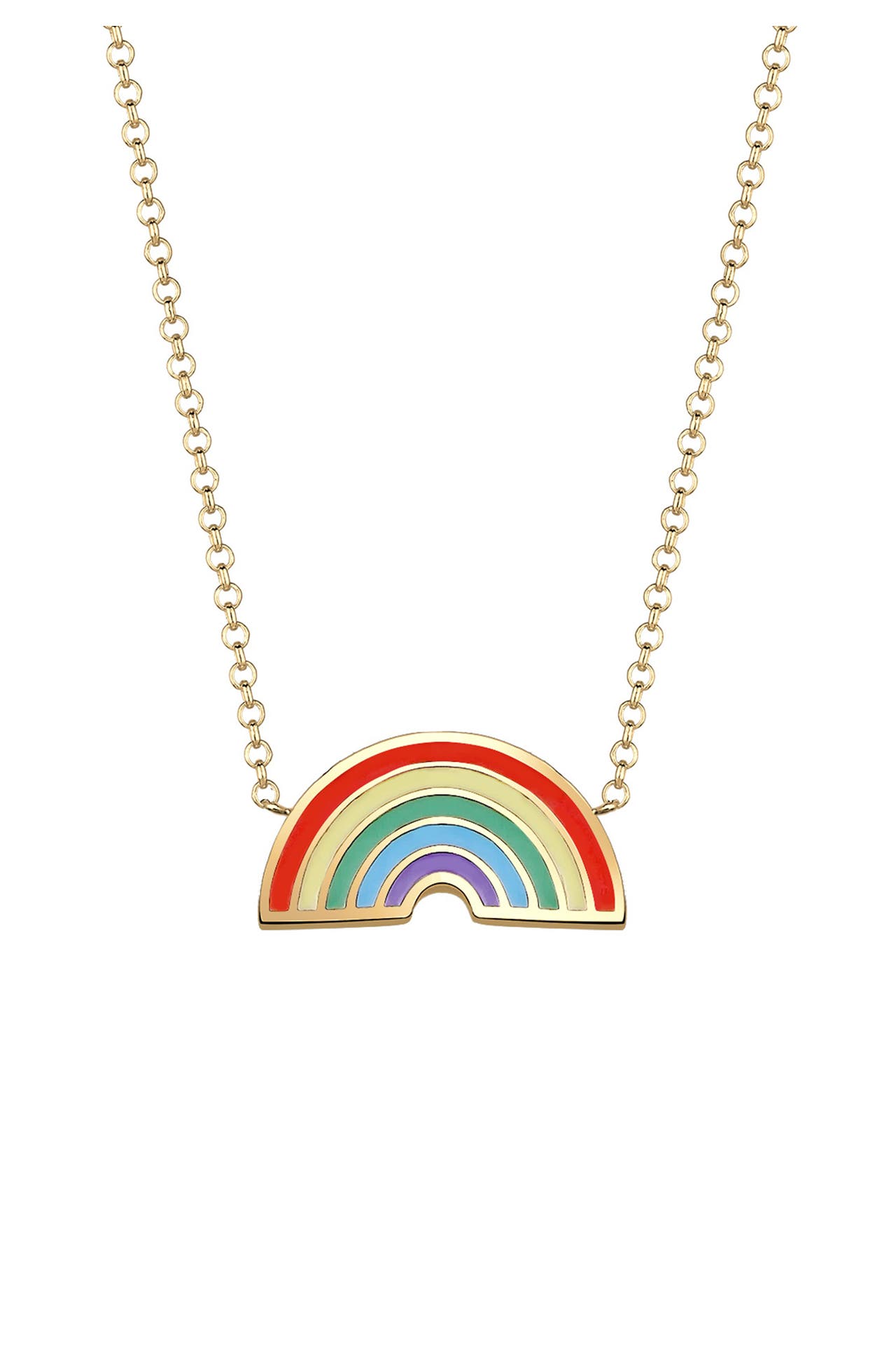 ELLI Kette Regenbogen Bunt 925 Sterling Silber vergoldet Gold, Bild 1