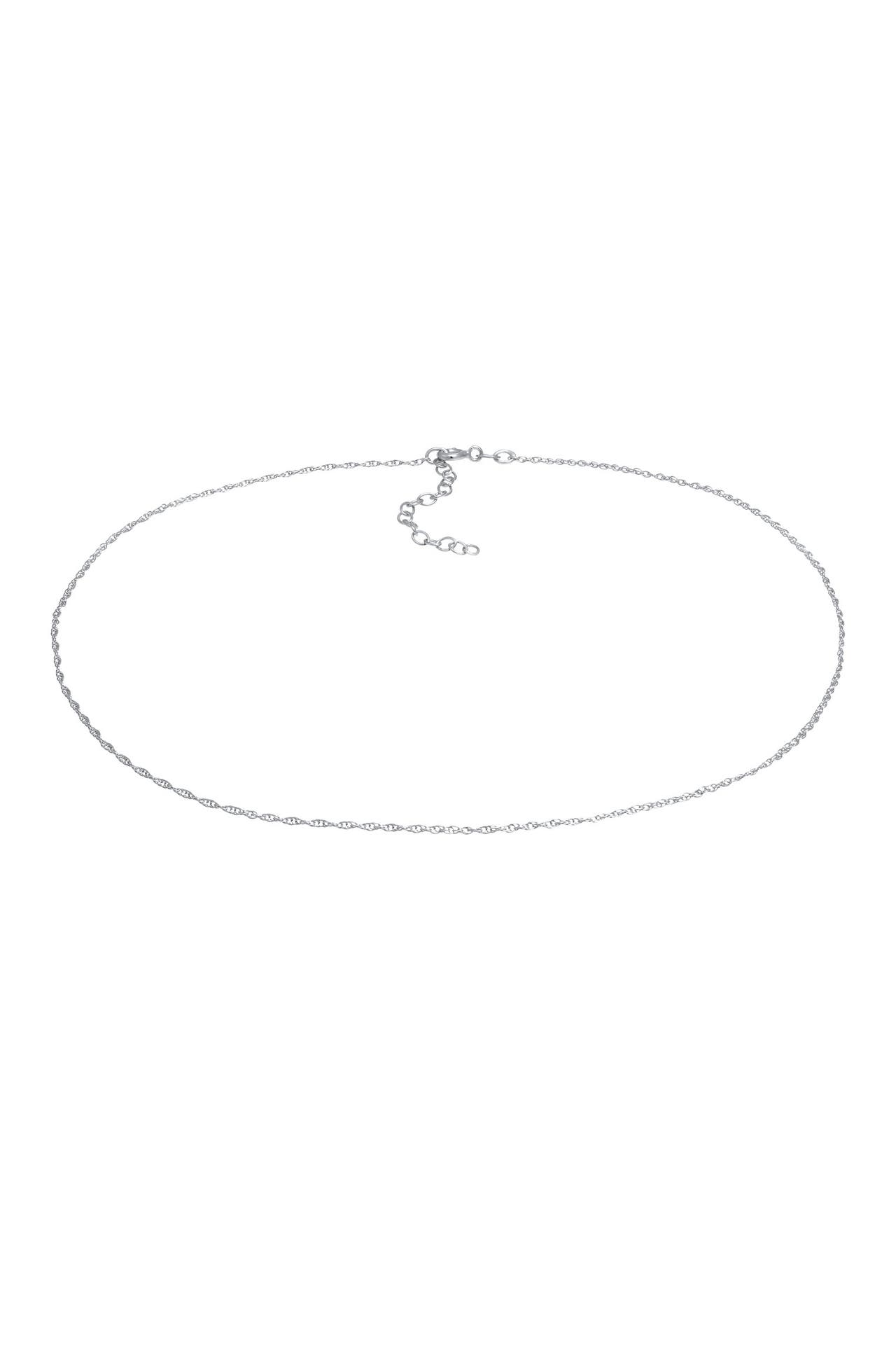 ELLI Kette Choker Panzerkette Gedreht Singapur 925 Silber Silber, Bild 1