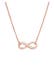 Kette Kette Infinity Unendlichkeit Symbol 925 Silber Rosegold