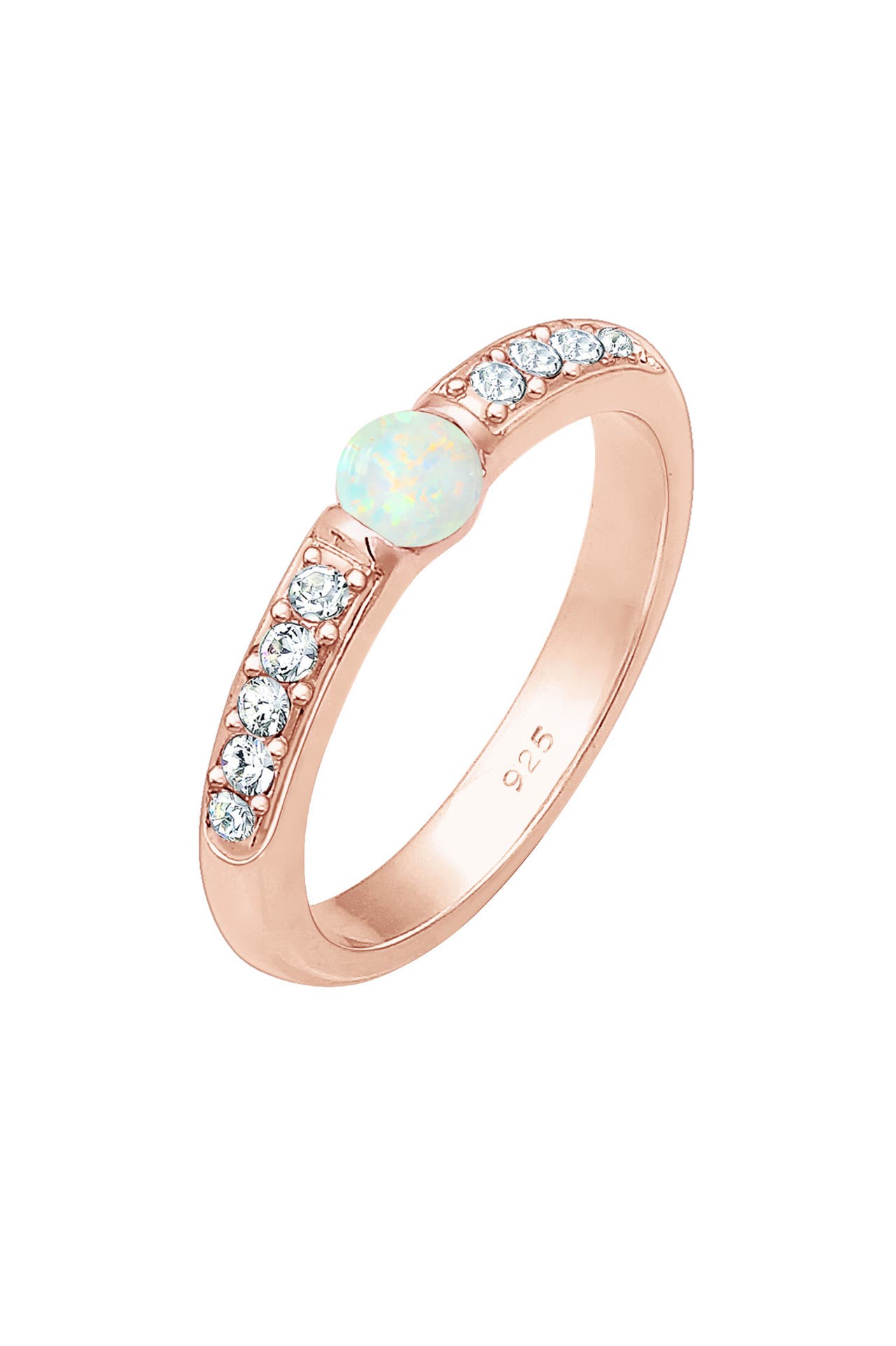 ELLI PREMIUM Ring Opal Kristalle 925er Sterling Silber, Bild 1