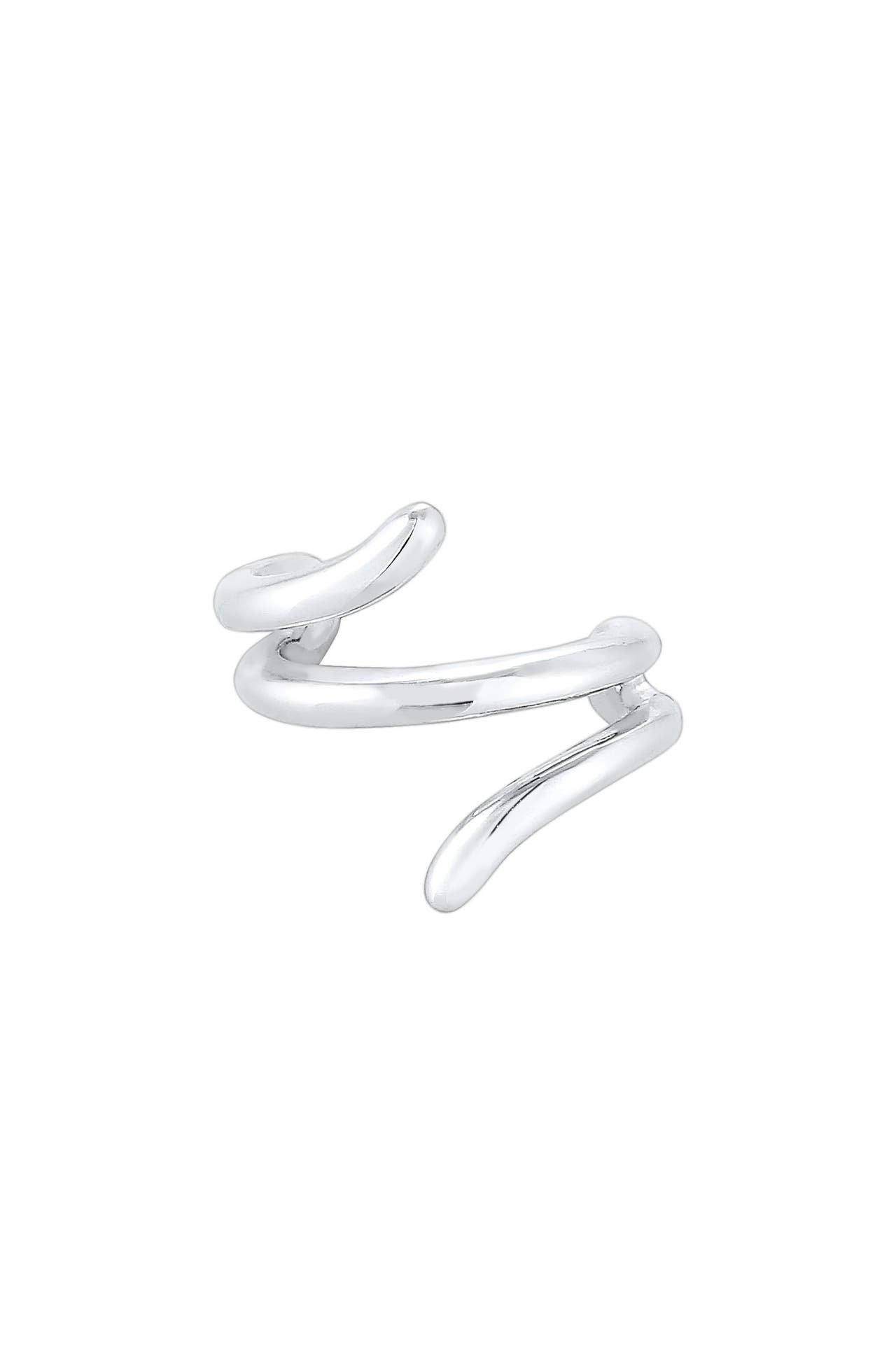 ELLI Ohrringe Earcuff Ohrklemme Welle 925er Silber Silber, Bild 1
