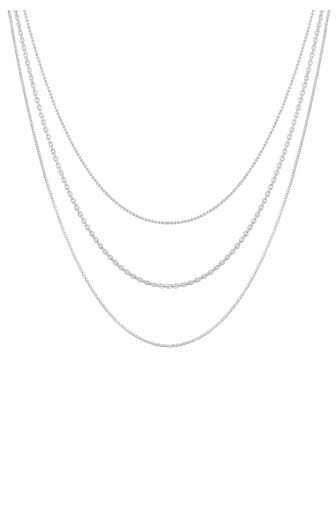 ELLI Kette Basic Layer Lagen Look Trend Blogger 925 Silber Silber
