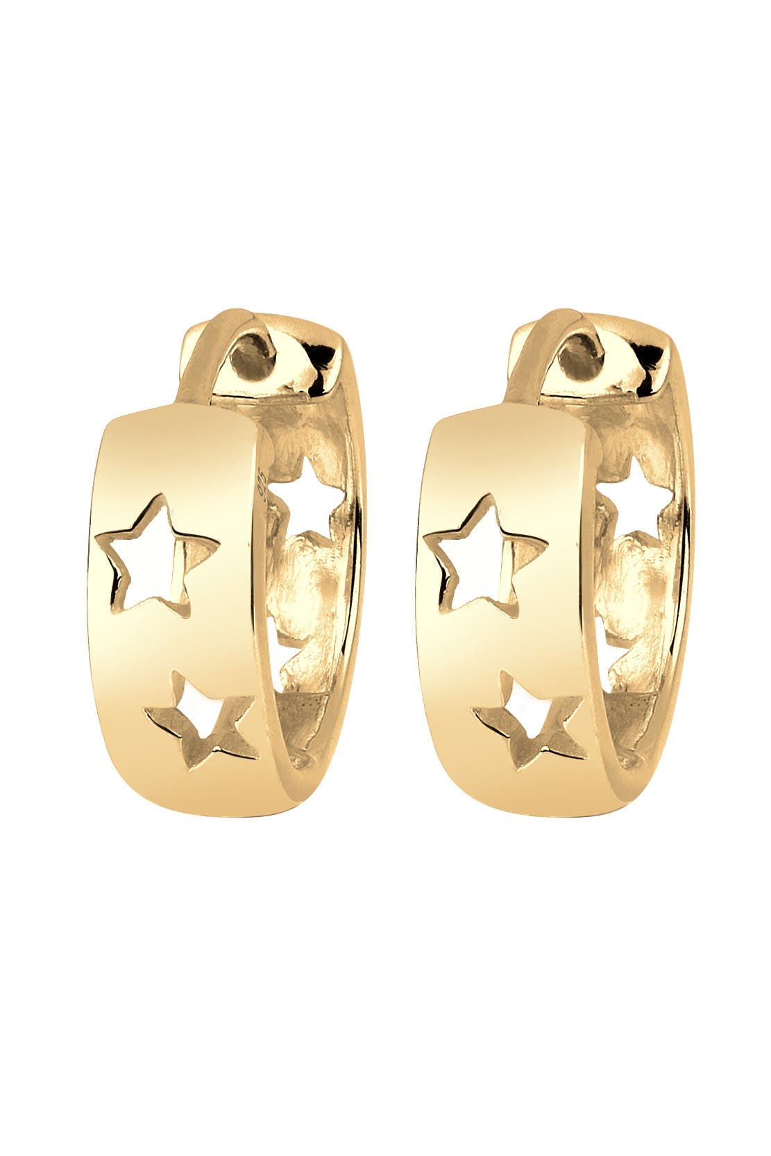 ELLI Ohrringe Creolen Sterne Astro Trend 925 Silber Gold, Bild 1