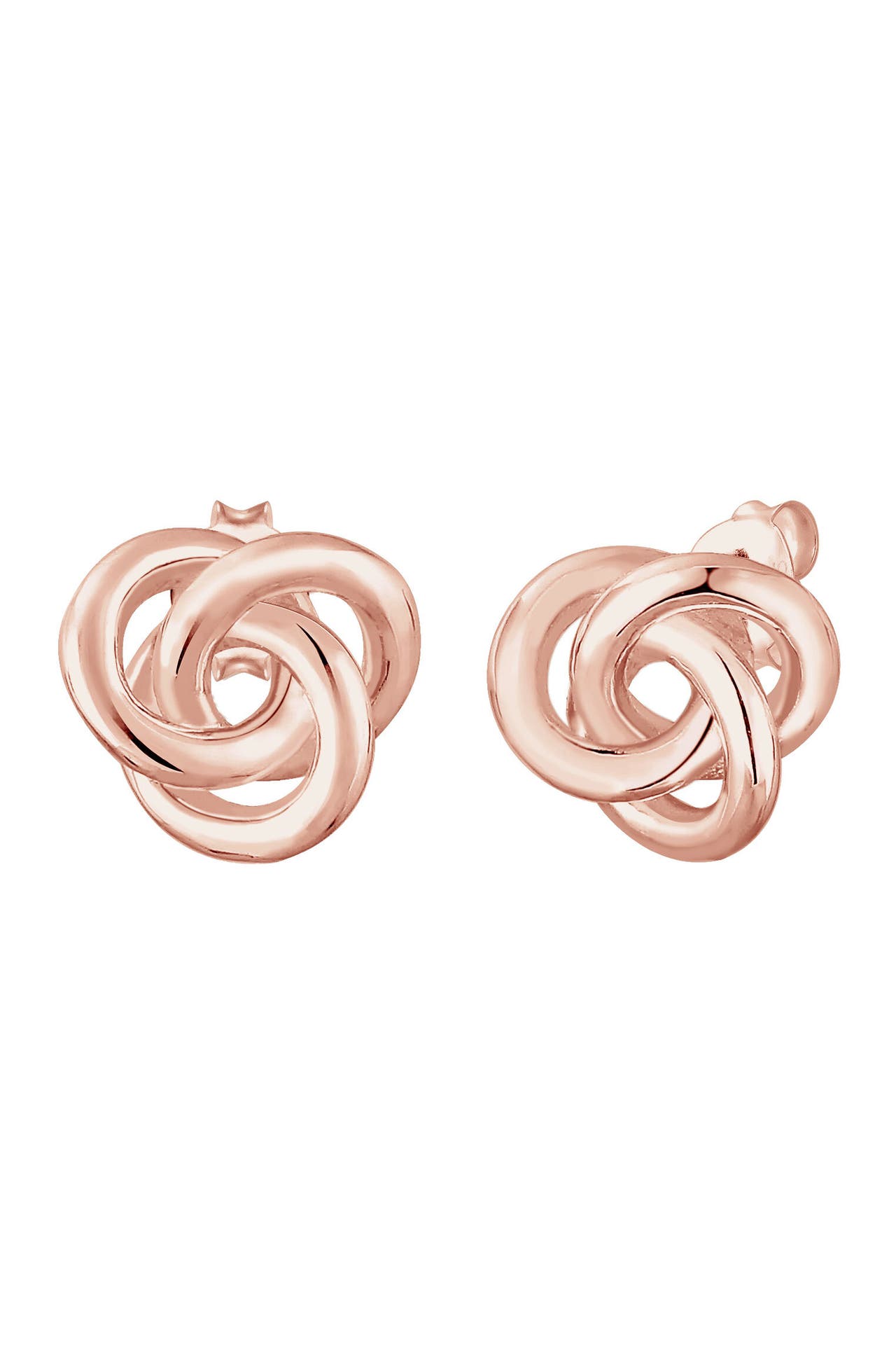 ELLI Ohrringe Ohrstecker Knoten 925 Sterling Silber Rosegold, Bild 1
