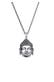 Kette Herren Anhänger Buddha Kopf Oxidiert 925 Silber Silber