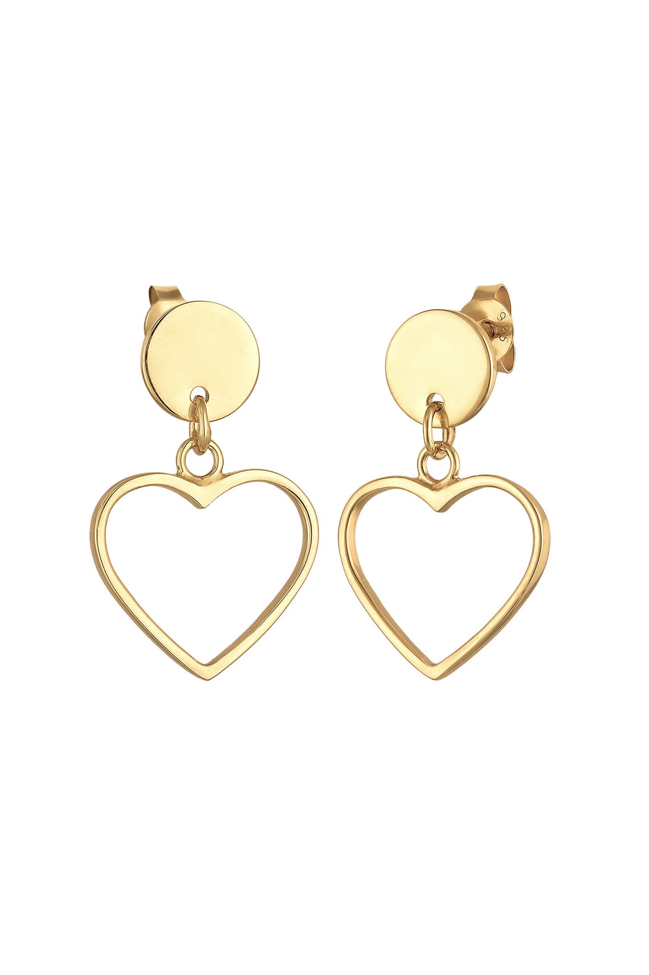 ELLI Ohrringe Stecker Herz Gold, Bild 1
