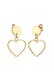 Ohrringe Stecker Herz Gold
