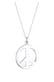 Kette Boho Peace Zeichen 925 Silber Silber