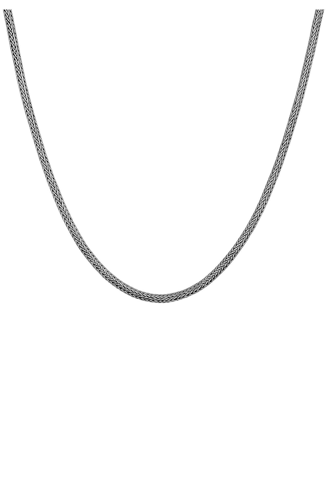 KUZZOI Kette Herren 3mm für Anhänger Glieder 925 Sterling Silber Oxidiert Silber, Bild 1