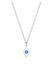 Kette Erbskette Evil Eye Symbol Emaille 925er Silber Silber