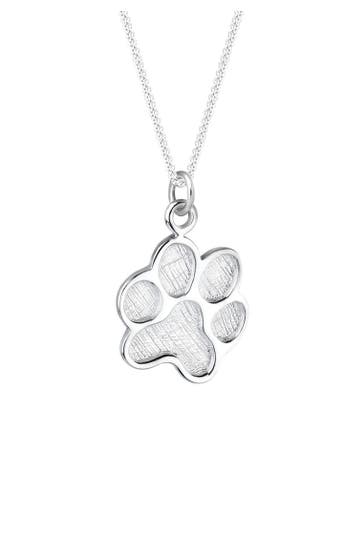 ELLI Kette Pfote Symbol Hund 925 Silber Silber