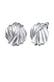 Ohrringe Ohrstecker Rund Riffeldesign 925 Sterling Silber Silber