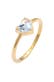 Ring Herz Verlobung 925 Silber, mit Kristallen von Swarovski® Gold