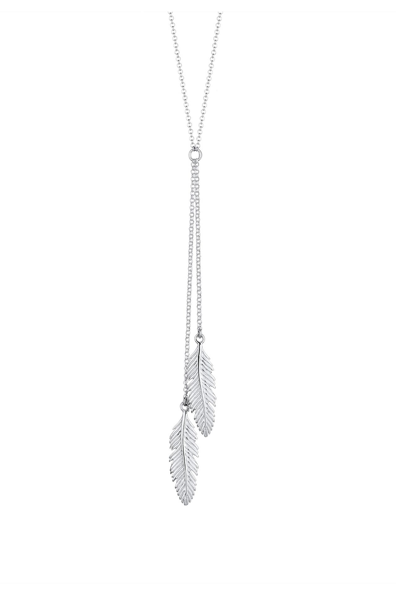ELLI Kette Feder Y-Kette Boho Trend 925 Silber Silber, Bild 1