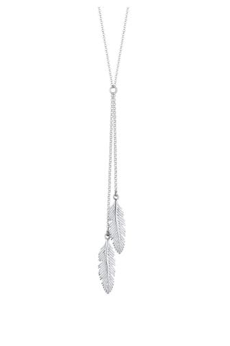 ELLI Kette Feder Y-Kette Boho Trend 925 Silber Silber
