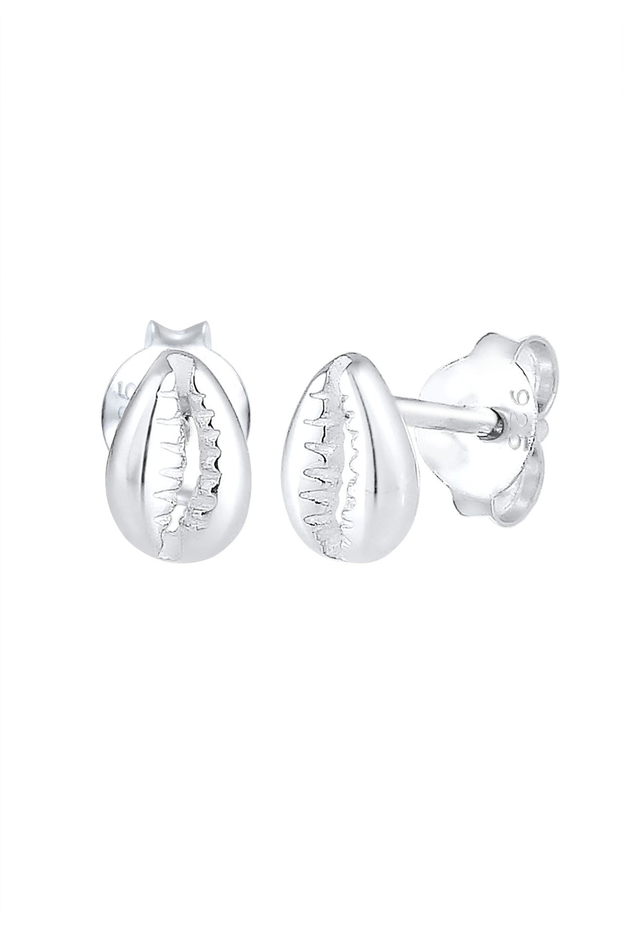 ELLI Ohrringe Ohrstecker Kauri Muschel 925 Sterling Silber Silber, Bild 1
