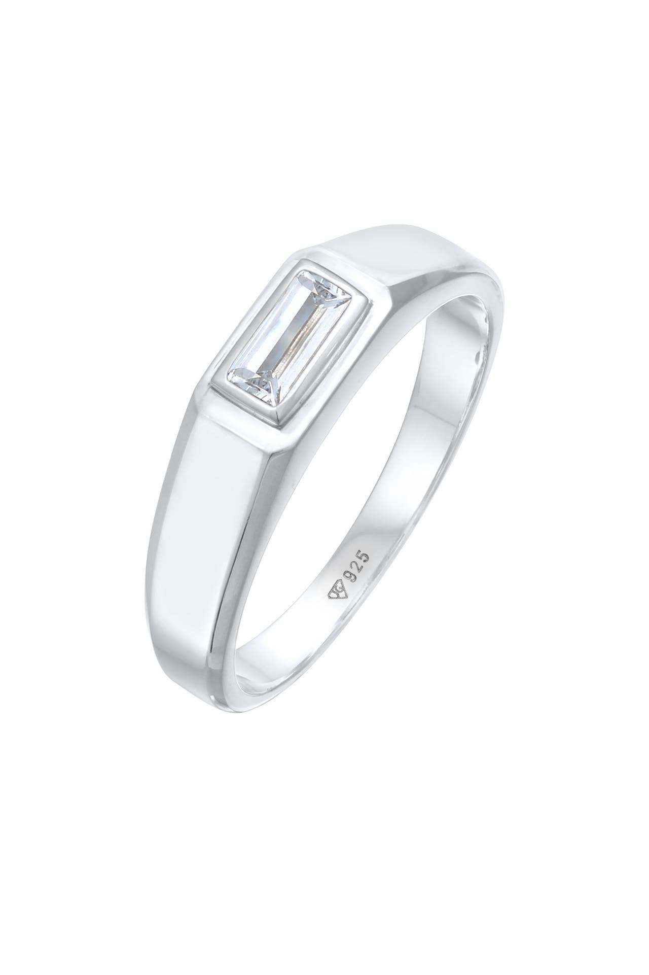 KUZZOI Ring Herren Topas Baguette 925 Silber Silber, Bild 1