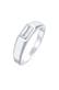 Ring Herren Topas Baguette 925 Silber Silber