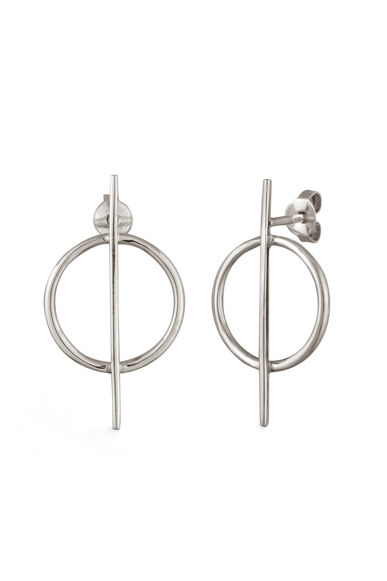 KUZZOI Ohrringe Ohrstecker Kreis 925 Sterling Silber, Bild 1